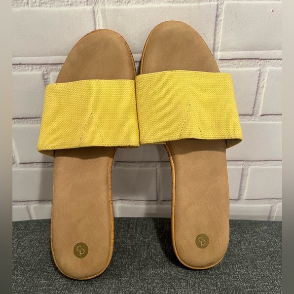 Women sandals yellow elastic band /size 9 - Picture 1 of 6